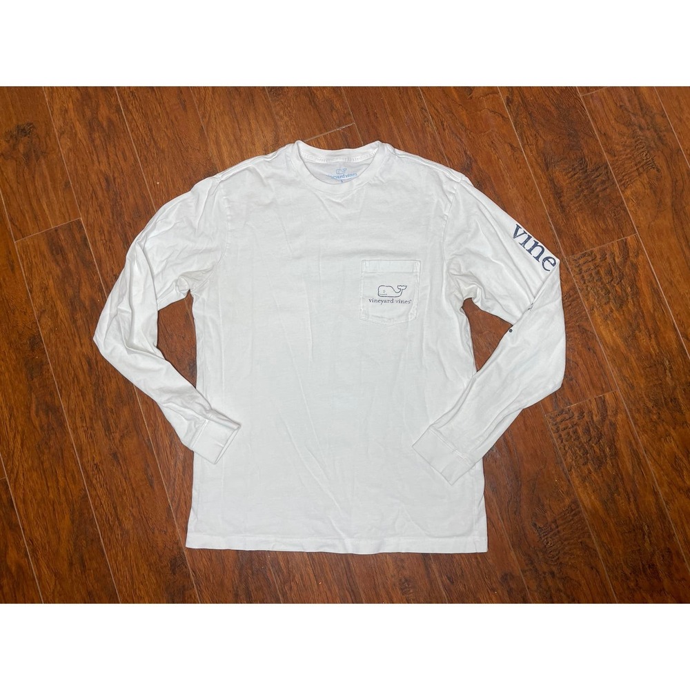 Vineyard Vines T-Shirt Men’s S White Long Sleeve Whale